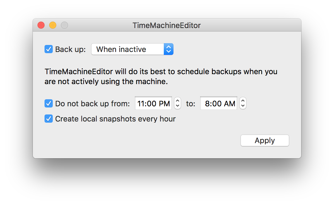 time machine editor